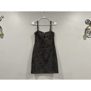 Nookie Jungle Jury Bustier Dress in Leopard Spot US 8 NEW